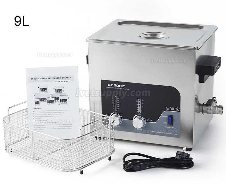 GT SONIC T-Series 2-27L 100-500W Digital Ultrasonic Cleaner with Heating Function